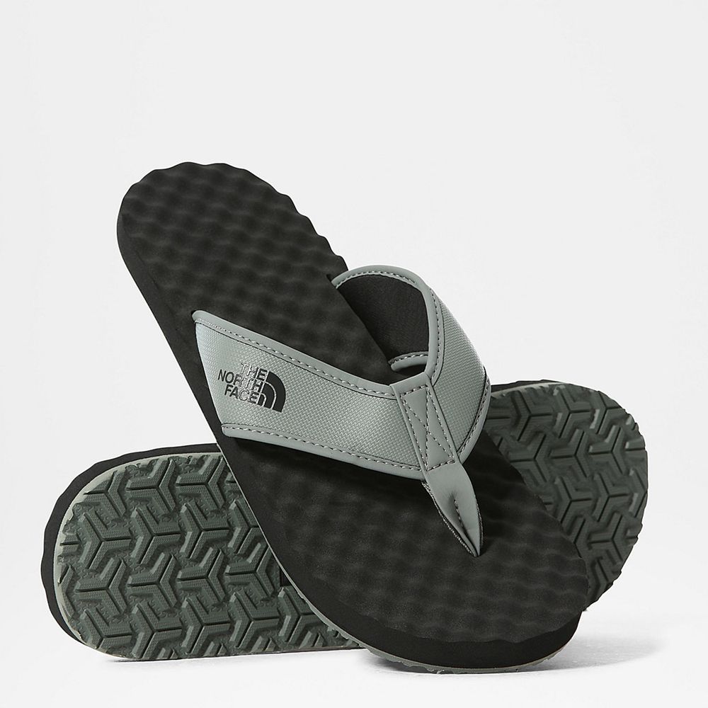 The North Face Flip-Flops Mens Australia - The North Face Base Camp Ii Green / Black (EVH-257861)